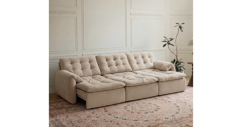 Tiffany Extendable Sofa | Seats 2 to 5 | Chenille Fabric